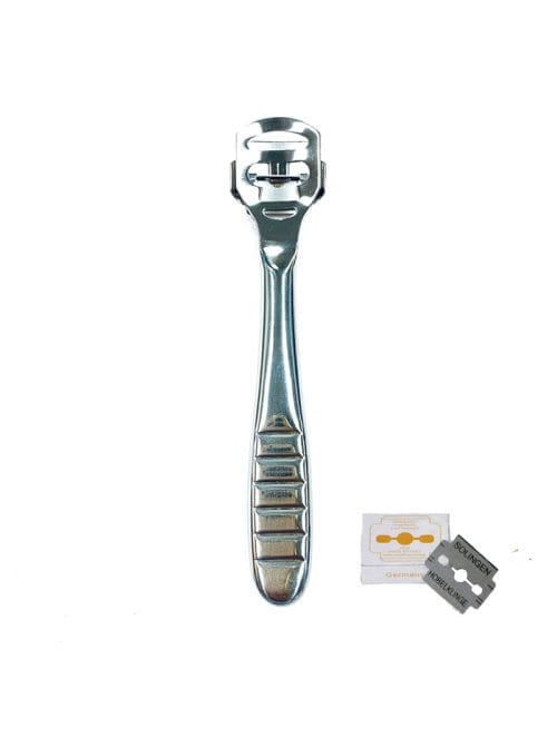 763 Callus Shaver S/Steel Silver + Blade Always Nail & Beauty Supply