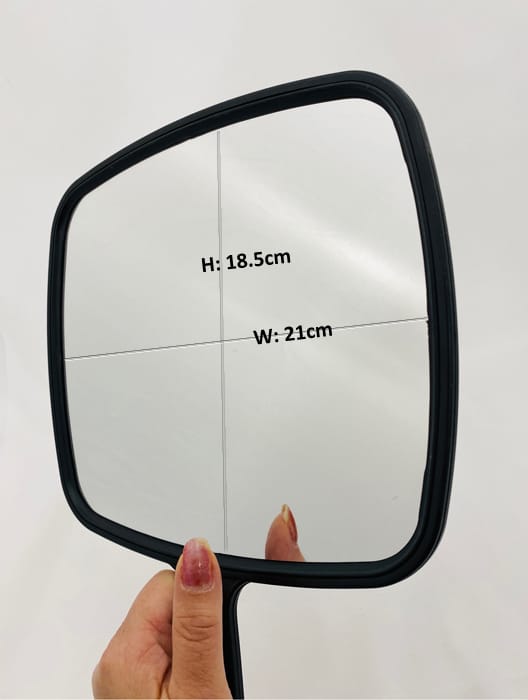 2037 Black Square Mirror Hand Held Large Always Nail & Beauty Supply
