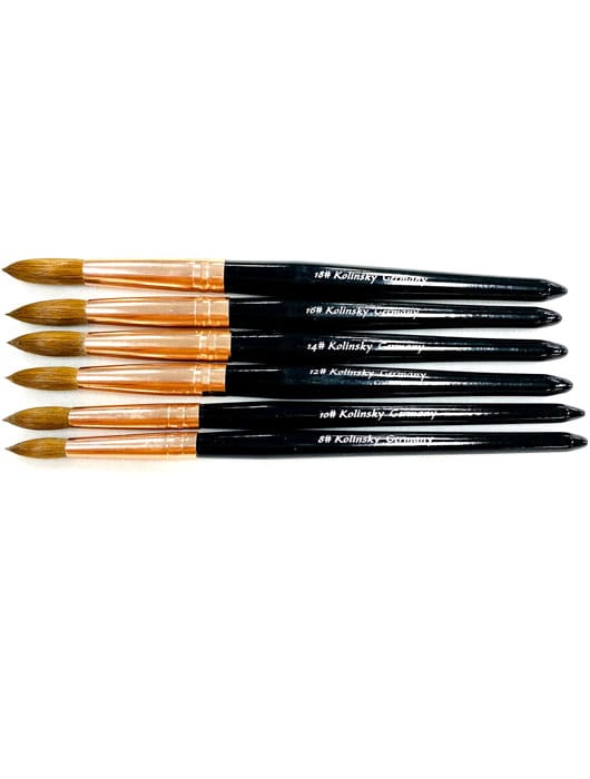 4014 14 Kolinsky Acrylic Nail Brush Round Sable Always Nail & Beauty