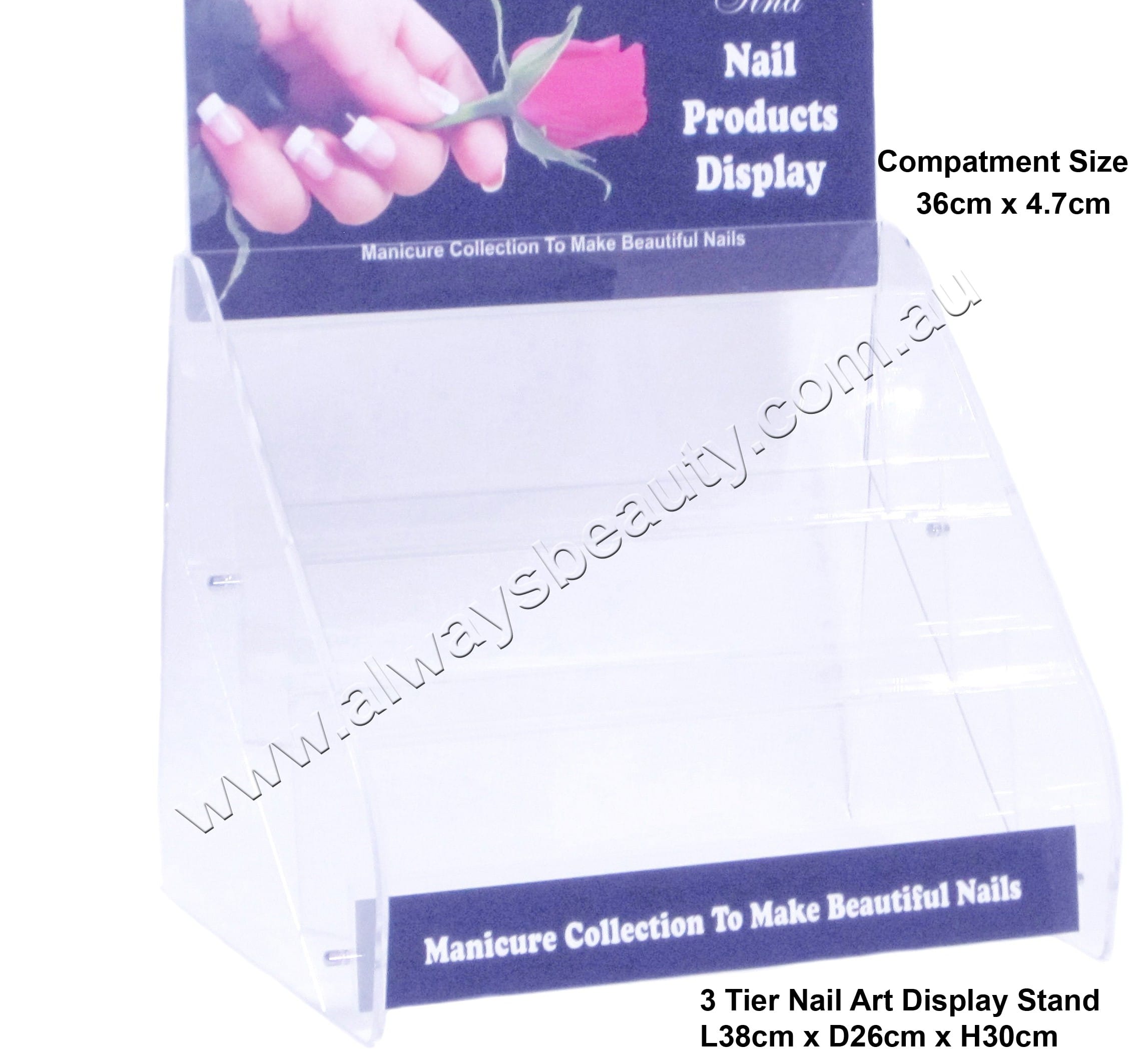 3555 Nail Art Stand 3 Tier Display Always Nail & Beauty Supply